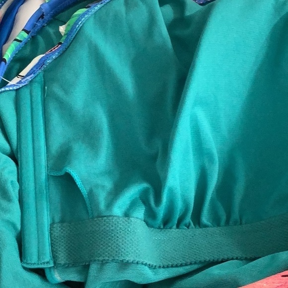 Essentials by Catalina Bright Floral Print One Piece Swimsuit New With Tags - Picture 6 of 6